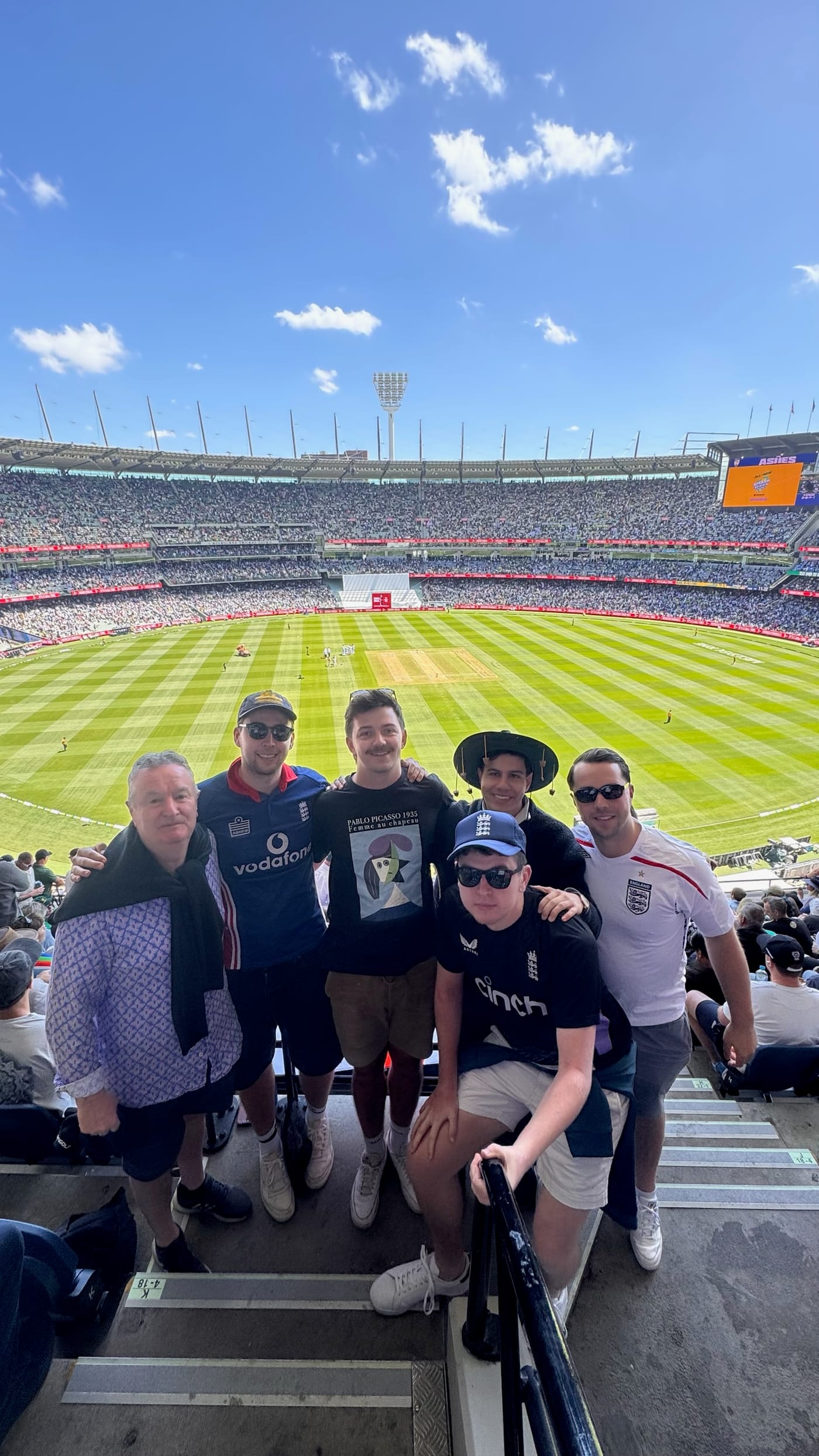 28 countries in. This one's the Ashes at the MCG.